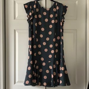 Loft Polka dot shift dress